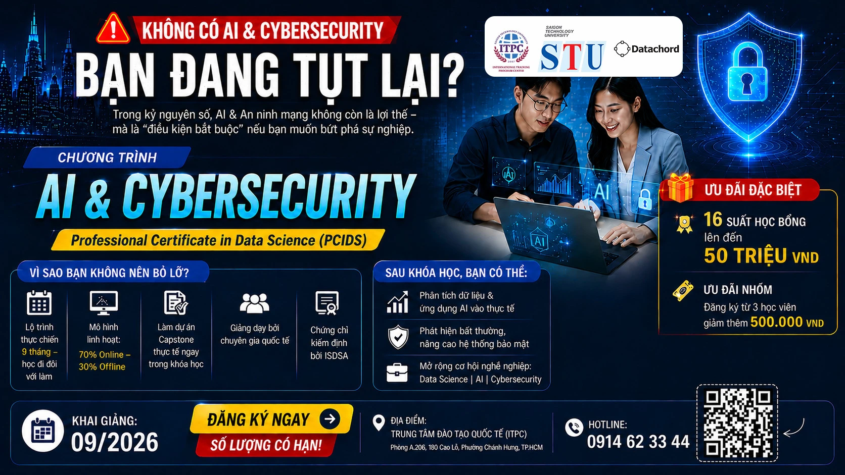 🚨 KHÔNG CÓ AI & CYBERSECURITY – BẠN ĐANG TỤT LẠI?